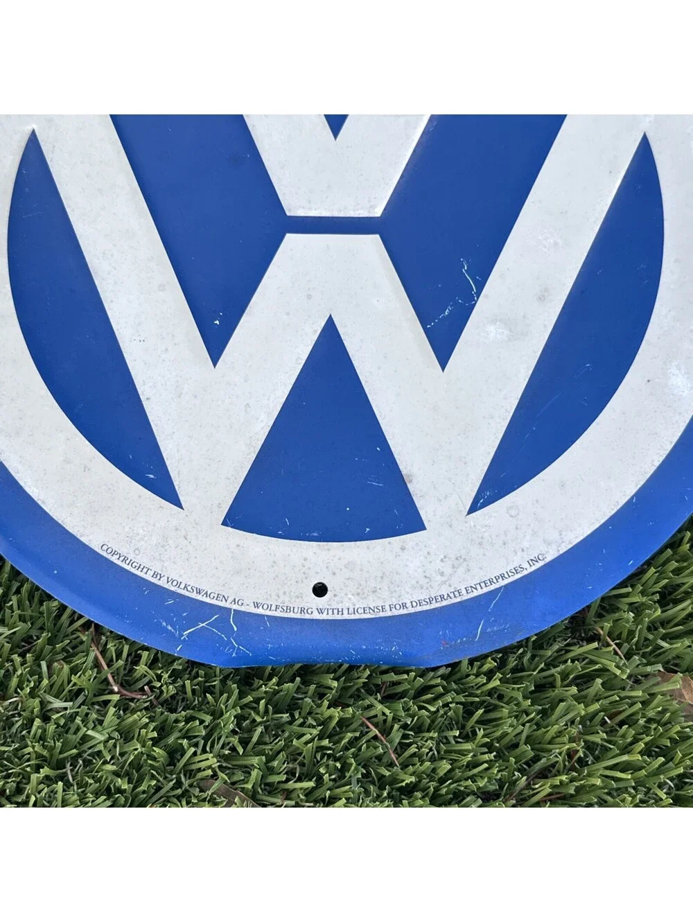 VW Volkswagen Service Station-Style Sign